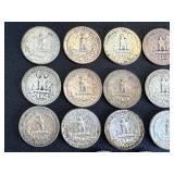 Washington Quarters - 17 Circulated Coins Washington Quarters - 17 Circulated Coins