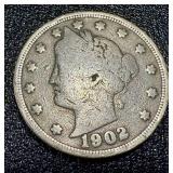 Liberty Head Nickel (V Nickel) - Circulated - 1901-1912 (Lot of 8) Liberty Head Nickel (V Nickel) - Circulated - 1901-1912 (Lot of 8)