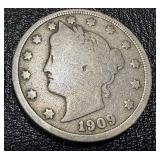 Liberty Head Nickel (V Nickel) - Circulated - 1901-1912 (Lot of 8) Liberty Head Nickel (V Nickel) - Circulated - 1901-1912 (Lot of 8)