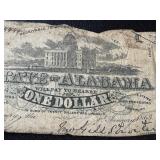 Antique Alabama State Treasury Notes - 1863 (Lot of 3) Antique Alabama State Treasury Notes - 1863 (Lot of 3)