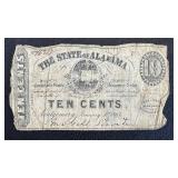 Antique Alabama State Treasury Notes - 1863 (Lot of 3) Antique Alabama State Treasury Notes - 1863 (Lot of 3)