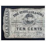 Antique Alabama State Treasury Notes - 1863 (Lot of 3) Antique Alabama State Treasury Notes - 1863 (Lot of 3)