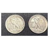Walking Liberty Half Dollars - 1941 & 1943 Walking Liberty Half Dollars - 1941 & 1943