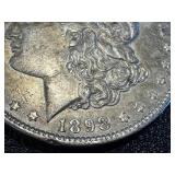 Morgan Silver Dollar 1898 - United States One Dollar Silver Coin Morgan Silver Dollar 1898 - United States One Dollar Silver Coin