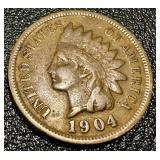 Indian Head Cents - 14 Circulated Coins, Dates Vary (1897-1908) Indian Head Cents - 14 Circulated Coins, Dates Vary (1897-1908)