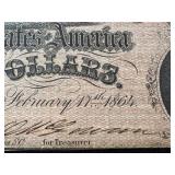 Confederate States of America 5-Dollar Note - Dated 2/17/1864 Confederate States of America 5-Dollar Note - Dated 2/17/1864