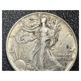 Walking Liberty Half Dollar - 1943, Circulated Walking Liberty Half Dollar - 1943, Circulated