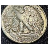 Walking Liberty Half Dollar - 1943, Circulated Walking Liberty Half Dollar - 1943, Circulated