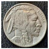 Buffalo Nickels (Lot of 9) - Circulated, Dates Vary (1935-1937) Buffalo Nickels (Lot of 9) - Circulated, Dates Vary (1935-1937)