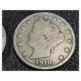 Buffalo Nickels & Liberty Nickel (11 Coins) - 10 Buffalo Nickels & 1 Liberty Nickel Buffalo Nickels & Liberty Nickel (11 Coins) - 10 Buffalo Nickels & 1 Liberty Nickel