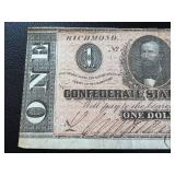 Confederate States One & Two Dollar Notes (Lot of 2) - Feb 17, 1864, Richmond Confederate States One & Two Dollar Notes (Lot of 2) - Feb 17, 1864, Richmond