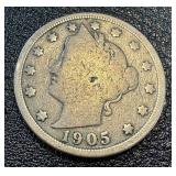 Barber Dimes - 1905, 1907, 1895 (Lot of 3) Barber Dimes - 1905, 1907, 1895 (Lot of 3)