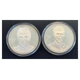 The Highland Mint Bobby Orr & Ray Bourque 1 oz .999 Fine Silver Proof Coin Set The Highland Mint Bobby Orr & Ray Bourque 1 oz .999 Fine Silver Proof Coin Set