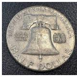 1958 Benjamin Franklin Silver Half Dollars - 2 Coins 1958 Benjamin Franklin Silver Half Dollars - 2 Coins