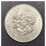 Royal Mint 1981 UK 6p Wedding Commemorative Coin - Charles & Diana Royal Mint 1981 UK 6p Wedding Commemorative Coin - Charles & Diana