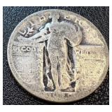 Walking Liberty Quarters - 7 Coins - 1925, 1926, 1927 - Circulated Walking Liberty Quarters - 7 Coins - 1925, 1926, 1927 - Circulated