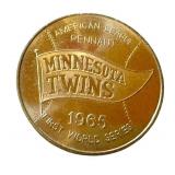 Minnesota Twins 1965 First World Series Token Minnesota Twins 1965 First World Series Token