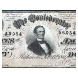 Confederate States of America 50-Dollar Note - Feb 17, 1864 - Jefferson Davis Portrait (Serial 56954) Confederate States of America 50-Dollar Note - Feb 17, 1864 - Jefferson Davis Portrait (Serial 56954)