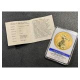 American Mint Saint-Gaudens 1933 CuNi Layered in 24k Double Eagle Reverse Proof - Historical Gold Eagle (Limited) American Mint Saint-Gaudens 1933 CuNi Layered in 24k Double Eagle Reverse Proof - Historical Gold Eagle (Limited)