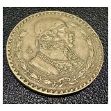 Banco de Mexico 5 Peso Banknotes & 20 Centavos Coins (Mexico 1960s-70s) Banco de Mexico 5 Peso Banknotes & 20 Centavos Coins (Mexico 1960s-70s)