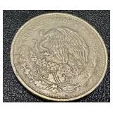 Banco de Mexico 5 Peso Banknotes & 20 Centavos Coins (Mexico 1960s-70s) Banco de Mexico 5 Peso Banknotes & 20 Centavos Coins (Mexico 1960s-70s)