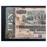 Confederate States Ten Dollar Banknotes - Richmond Feb 17, 1864 (Nos. 5892 & 20974) Confederate States Ten Dollar Banknotes - Richmond Feb 17, 1864 (Nos. 5892 & 20974)