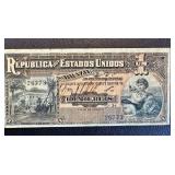 Banknote - 1 Mil Reis - Republica dos Estados Unidos do Brasil - Serial 26773 Banknote - 1 Mil Reis - Republica dos Estados Unidos do Brasil - Serial 26773