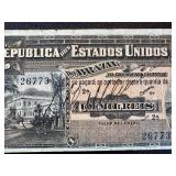 Banknote - 1 Mil Reis - Republica dos Estados Unidos do Brasil - Serial 26773 Banknote - 1 Mil Reis - Republica dos Estados Unidos do Brasil - Serial 26773
