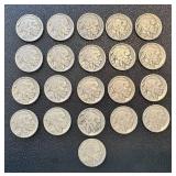 Buffalo Nickels - 21 Coins, Circulated, Varied Years Buffalo Nickels - 21 Coins, Circulated, Varied Years