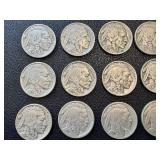 Buffalo Nickels - 21 Coins, Circulated, Varied Years Buffalo Nickels - 21 Coins, Circulated, Varied Years