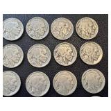 Buffalo Nickels - 21 Coins, Circulated, Varied Years Buffalo Nickels - 21 Coins, Circulated, Varied Years
