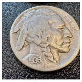 Buffalo Nickels - 21 Coins, Circulated, Varied Years Buffalo Nickels - 21 Coins, Circulated, Varied Years