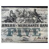 Farmers and Merchants Bank of Memphis Banknote - $5 May 1854 (Antique Tennessee) Farmers and Merchants Bank of Memphis Banknote - $5 May 1854 (Antique Tennessee)