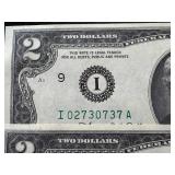 US Two-Dollar Bills - 43 Sequential Uncirculated Notes US Two-Dollar Bills - 43 Sequential Uncirculated Notes