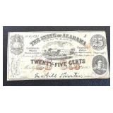 Confederate States Treasury Notes 25c & 50c (Lot of 2) Alabama 1863 2nd Series Confederate States Treasury Notes 25c & 50c (Lot of 2) Alabama 1863 2nd Series