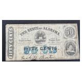 Confederate States Treasury Notes 25c & 50c (Lot of 2) Alabama 1863 2nd Series Confederate States Treasury Notes 25c & 50c (Lot of 2) Alabama 1863 2nd Series