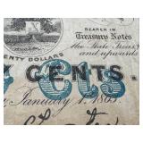 Confederate States Treasury Notes 25c & 50c (Lot of 2) Alabama 1863 2nd Series Confederate States Treasury Notes 25c & 50c (Lot of 2) Alabama 1863 2nd Series