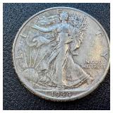 Walking Liberty Quarters - 1944-D, 1945-S, 1946-D, 1947-D (Lot of 4) Walking Liberty Quarters - 1944-D, 1945-S, 1946-D, 1947-D (Lot of 4)