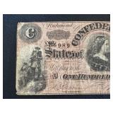 Confederate States of America $100 Banknote - Richmond, Feb 17, 1864 Confederate States of America $100 Banknote - Richmond, Feb 17, 1864