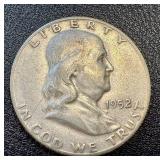 Ben Franklin Half Dollars 1952 (Lot of 3) - Philadelphia, Denver & San Francisco Ben Franklin Half Dollars 1952 (Lot of 3) - Philadelphia, Denver & San Francisco