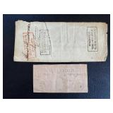 Confederate States of America $100 Note Richmond 1864 & 50 Cents Note Richmond 1864 (Lot of 2) Confederate States of America $100 Note Richmond 1864 & 50 Cents Note Richmond 1864 (Lot of 2)