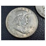 1951 Ben Franklin Half Dollar - 3 Coins (S & D Mint Marks) 1951 Ben Franklin Half Dollar - 3 Coins (S & D Mint Marks)
