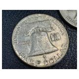 1951 Ben Franklin Half Dollar - 3 Coins (S & D Mint Marks) 1951 Ben Franklin Half Dollar - 3 Coins (S & D Mint Marks)