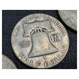 1951 Ben Franklin Half Dollar - 3 Coins (S & D Mint Marks) 1951 Ben Franklin Half Dollar - 3 Coins (S & D Mint Marks)