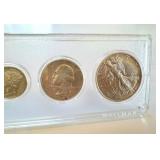 US Coin Set in Whitman Binder - 5 Coins incl. 1944 Lincoln Cent & Walking Liberty Half US Coin Set in Whitman Binder - 5 Coins incl. 1944 Lincoln Cent & Walking Liberty Half