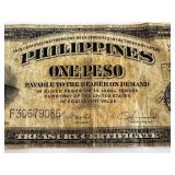 Victory Series 1 Peso Philippines Banknote - Serial F30679086 Victory Series 1 Peso Philippines Banknote - Serial F30679086