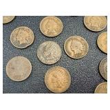 Indian Head Cent - 21 Coins - Circulated - Various Dates Indian Head Cent - 21 Coins - Circulated - Various Dates