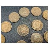 Indian Head Cent - 21 Coins - Circulated - Various Dates Indian Head Cent - 21 Coins - Circulated - Various Dates