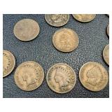 Indian Head Cent - 21 Coins - Circulated - Various Dates Indian Head Cent - 21 Coins - Circulated - Various Dates