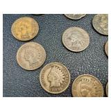 Indian Head Cent - 21 Coins - Circulated - Various Dates Indian Head Cent - 21 Coins - Circulated - Various Dates